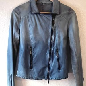 Artico Leather Ombré Jacket